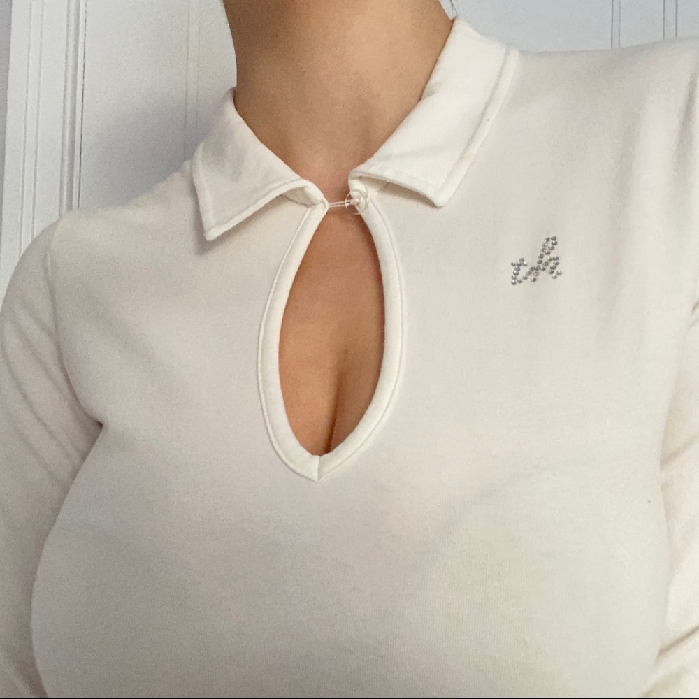 Y2K collared top